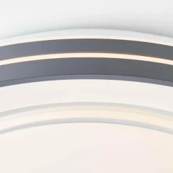 Lampes Industrielles-Luminaires Brilliant Plafonnier Brilliant Barty LED Gris, 1 lumière