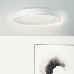 Luminaires Brilliant Plafonnier Brilliant Barty LED Chrome, Blanc, 1 lumière, Télécommandes* Éclairage Led