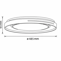 Luminaires Brilliant Plafonnier Brilliant Barty LED Chrome, Blanc, 1 lumière, Télécommandes* Éclairage Led