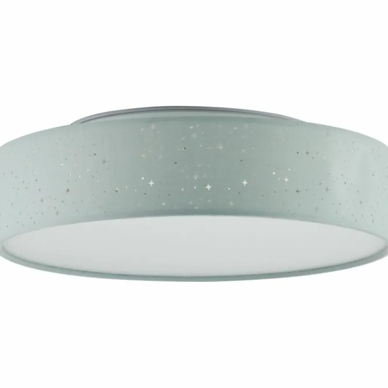 Lampes En Tissu-Luminaires Brilliant Plafonnier Brilliant Baska LED Argenté, 1 lumière