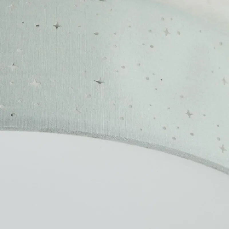 Lampes En Tissu-Luminaires Brilliant Plafonnier Brilliant Baska LED Argenté, 1 lumière