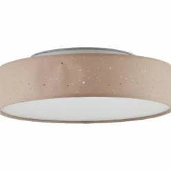 Lampes En Tissu-Luminaires Brilliant Plafonnier Brilliant Baska LED Argenté, 1 lumière