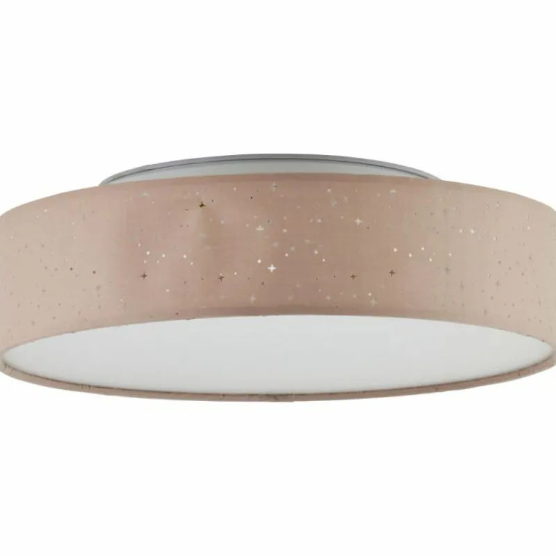 Lampes En Tissu-Luminaires Brilliant Plafonnier Brilliant Baska LED Argenté, 1 lumière