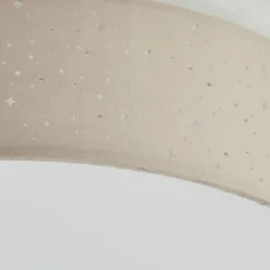 Lampes En Tissu-Luminaires Brilliant Plafonnier Brilliant Baska LED Argenté, 1 lumière