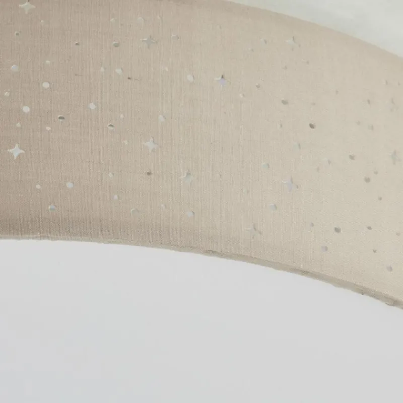 Lampes En Tissu-Luminaires Brilliant Plafonnier Brilliant Baska LED Argenté, 1 lumière