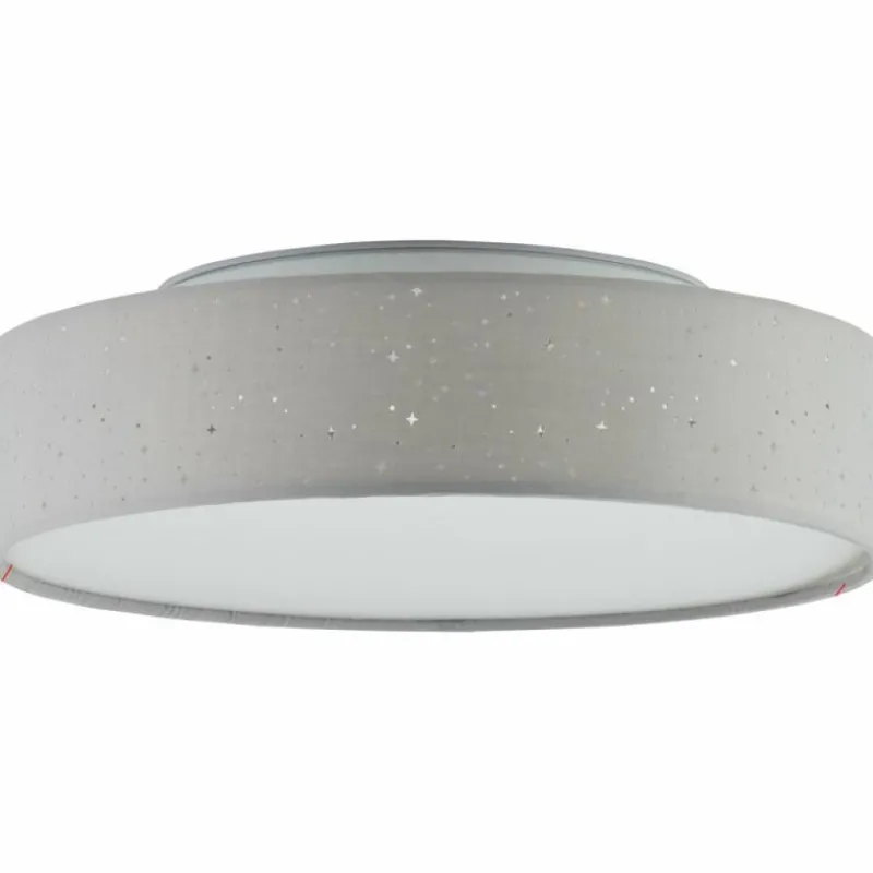 Lampes En Tissu-Luminaires Brilliant Plafonnier Brilliant Baska LED Blanc, 1 lumière