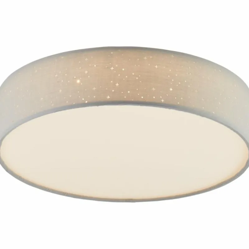 Lampes En Tissu-Luminaires Brilliant Plafonnier Brilliant Baska LED Blanc, 1 lumière