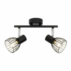 Luminaires Brilliant Plafonnier Brilliant Blacky Noir, 2 lumières* Plafonniers