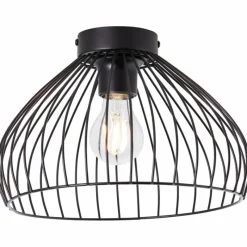 Luminaires Scandinaves-Luminaires Brilliant Plafonnier Brilliant Blacky Noir, 1 lumière