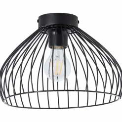 Luminaires Scandinaves-Luminaires Brilliant Plafonnier Brilliant Blacky Noir, 1 lumière