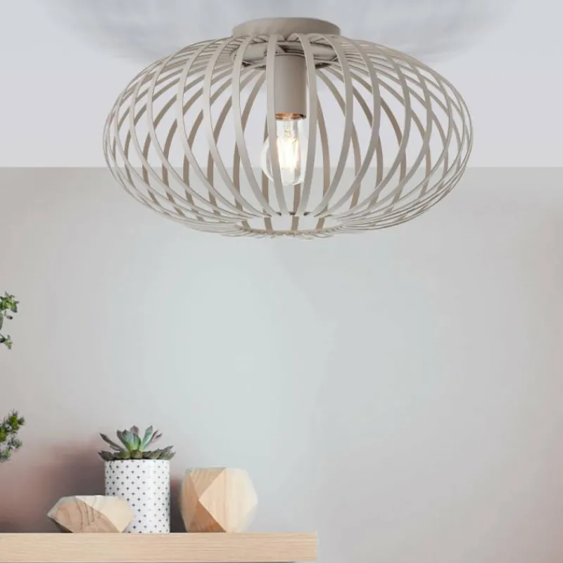 Luminaires Scandinaves-Luminaires Brilliant Plafonnier Brilliant Bremen Gris, 1 lumière