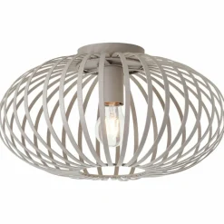 Luminaires Scandinaves-Luminaires Brilliant Plafonnier Brilliant Bremen Gris, 1 lumière