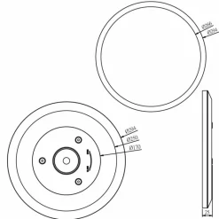 Luminaires Brilliant Plafonnier Brilliant Brennan LED Blanc, 1 lumière* Éclairage Led