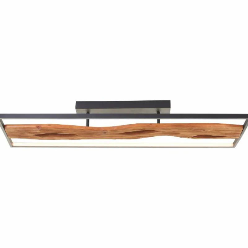 Luminaires Scandinaves-Luminaires Brilliant Plafonnier Brilliant Chaumont LED Brun, Noir, 1 lumière