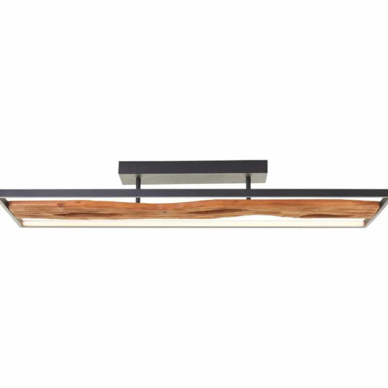 Luminaires Scandinaves-Luminaires Brilliant Plafonnier Brilliant Chaumont LED Brun, Noir, 1 lumière