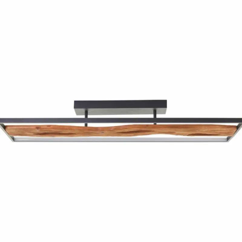 Luminaires Scandinaves-Luminaires Brilliant Plafonnier Brilliant Chaumont LED Brun, Noir, 1 lumière