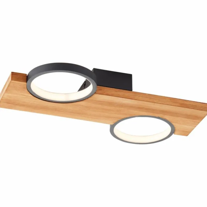 Luminaires Scandinaves-Luminaires Brilliant Plafonnier Brilliant Cheesy LED Noir, 1 lumière