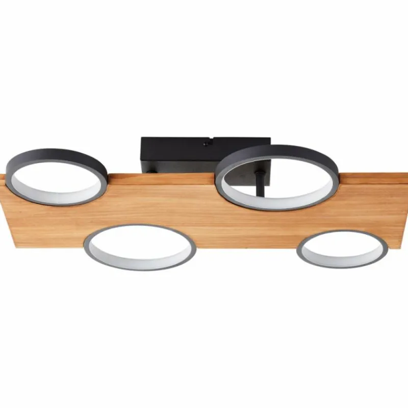 Luminaires Scandinaves-Luminaires Brilliant Plafonnier Brilliant Cheesy LED Noir, 1 lumière