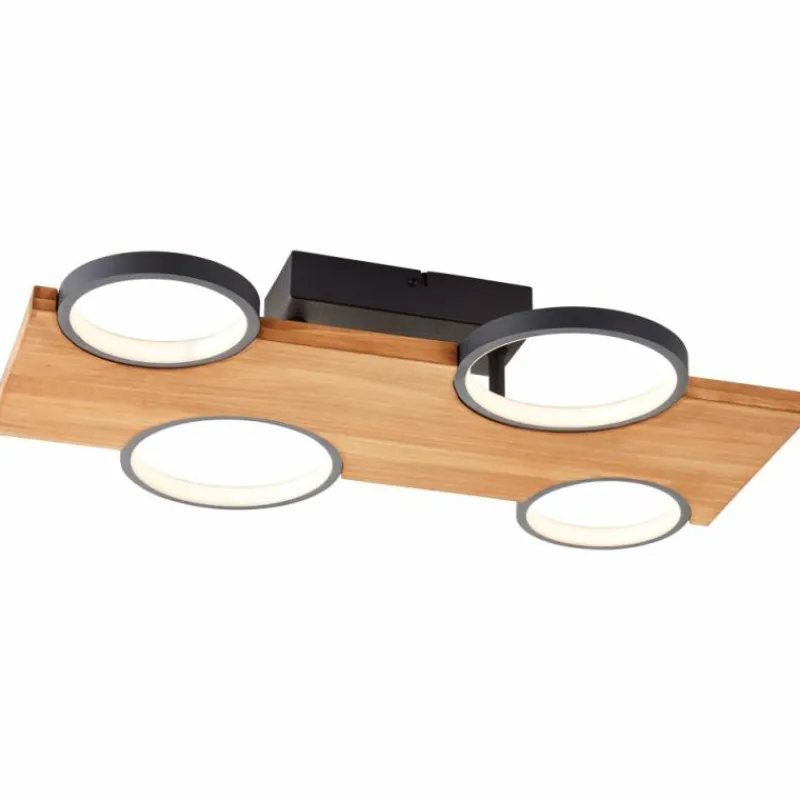 Luminaires Scandinaves-Luminaires Brilliant Plafonnier Brilliant Cheesy LED Noir, 1 lumière