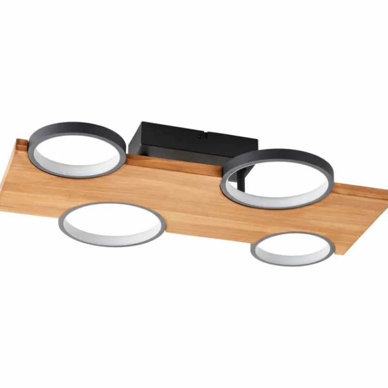 Luminaires Scandinaves-Luminaires Brilliant Plafonnier Brilliant Cheesy LED Noir, 1 lumière