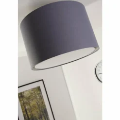 Lampes En Tissu-Luminaires Brilliant Plafonnier Brilliant Clarie Acier inoxydable, 1 lumière