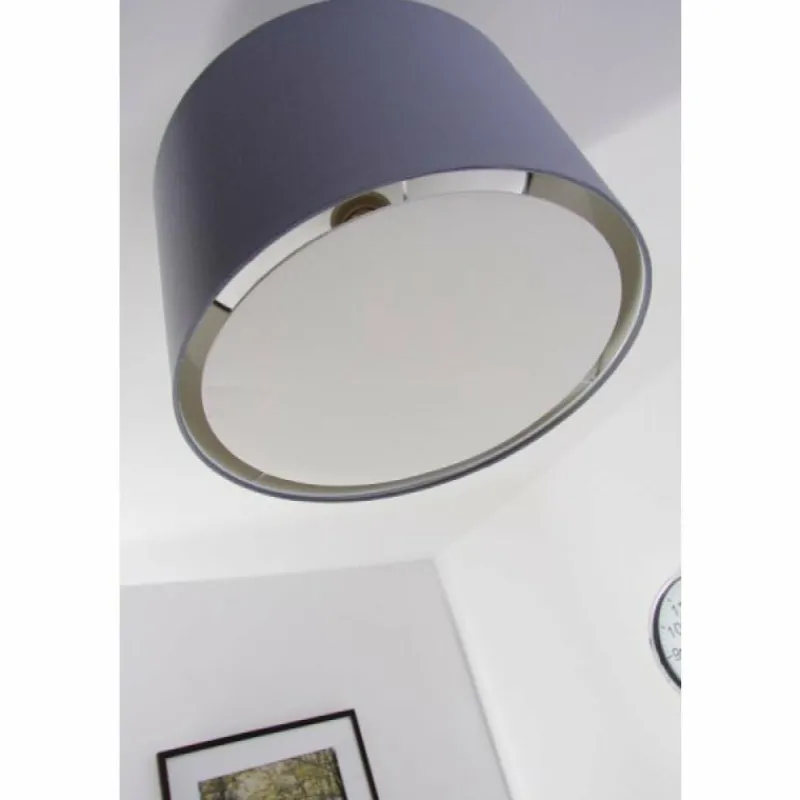 Lampes En Tissu-Luminaires Brilliant Plafonnier Brilliant Clarie Acier inoxydable, 1 lumière