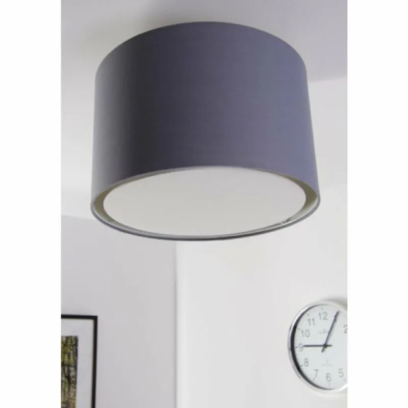 Lampes En Tissu-Luminaires Brilliant Plafonnier Brilliant Clarie Acier inoxydable, 1 lumière