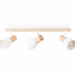 Luminaires Rustiques-Luminaires Brilliant Plafonnier Brilliant Daintree Écru, Blanc, 3 lumières