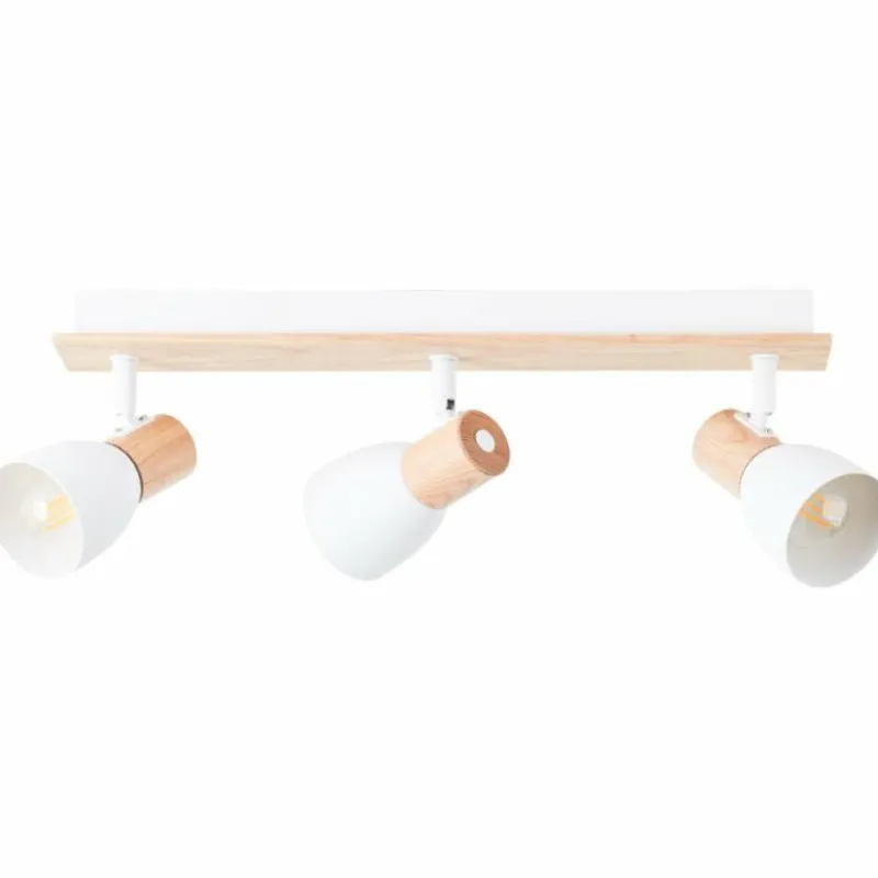 Luminaires Rustiques-Luminaires Brilliant Plafonnier Brilliant Daintree Écru, Blanc, 3 lumières