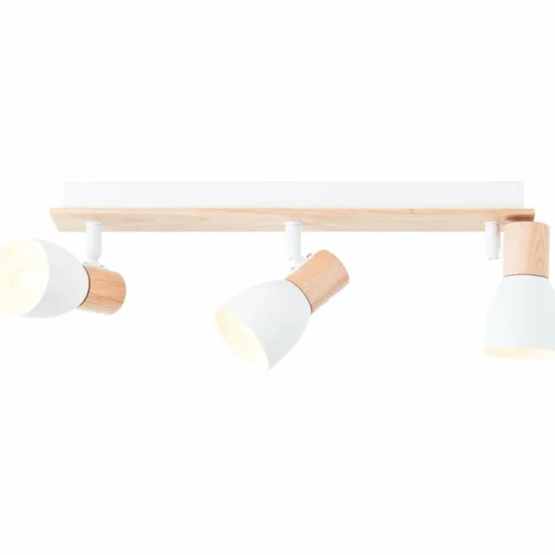 Luminaires Rustiques-Luminaires Brilliant Plafonnier Brilliant Daintree Écru, Blanc, 3 lumières