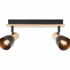 Luminaires Scandinaves-Luminaires Brilliant Plafonnier Brilliant Daintree Écru, Noir, 2 lumières