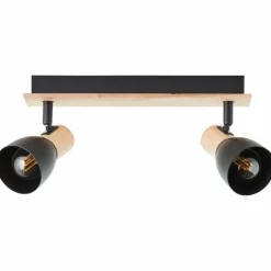 Luminaires Scandinaves-Luminaires Brilliant Plafonnier Brilliant Daintree Écru, Noir, 2 lumières