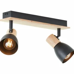 Luminaires Scandinaves-Luminaires Brilliant Plafonnier Brilliant Daintree Écru, Noir, 2 lumières