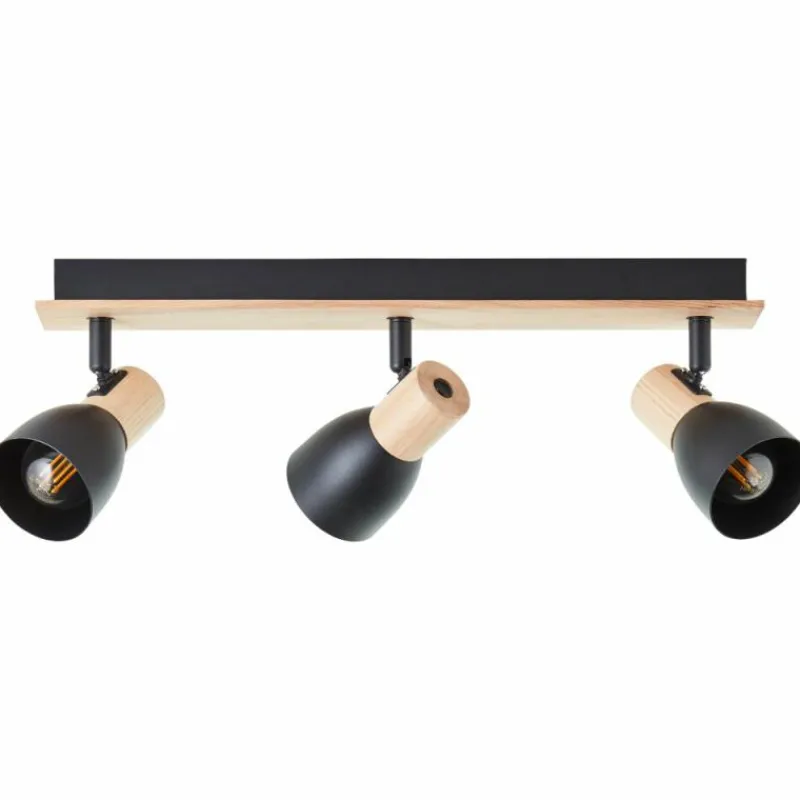 Luminaires Scandinaves-Luminaires Brilliant Plafonnier Brilliant Daintree Écru, Noir, 3 lumières