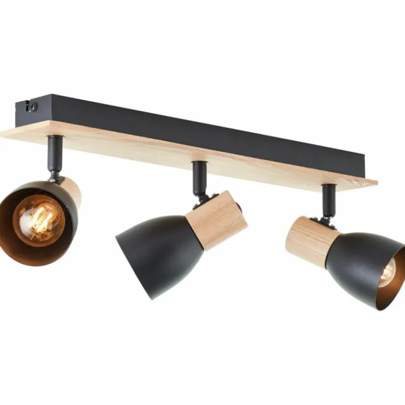 Luminaires Scandinaves-Luminaires Brilliant Plafonnier Brilliant Daintree Écru, Noir, 3 lumières