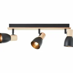 Luminaires Scandinaves-Luminaires Brilliant Plafonnier Brilliant Daintree Écru, Noir, 3 lumières