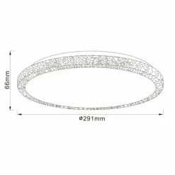 Luminaires Brilliant Plafonnier Brilliant Dasie LED Blanc, 1 lumière* Éclairage Led