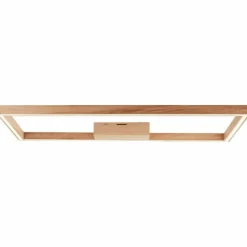 Luminaires Rustiques-Luminaires Brilliant Plafonnier Brilliant Delgrosso LED Bois clair, 1 lumière