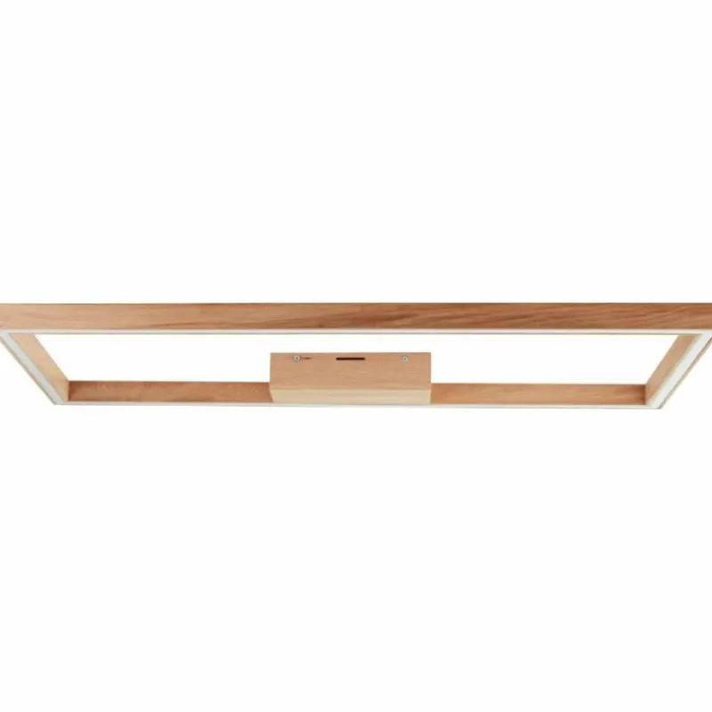 Luminaires Rustiques-Luminaires Brilliant Plafonnier Brilliant Delgrosso LED Bois clair, 1 lumière