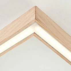 Luminaires Rustiques-Luminaires Brilliant Plafonnier Brilliant Delgrosso LED Bois clair, 1 lumière