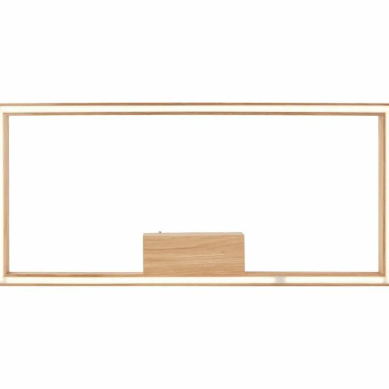 Luminaires Rustiques-Luminaires Brilliant Plafonnier Brilliant Delgrosso LED Bois clair, 1 lumière