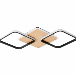 Luminaires Scandinaves-Luminaires Brilliant Plafonnier Brilliant Dennet LED Brun, Noir, 1 lumière