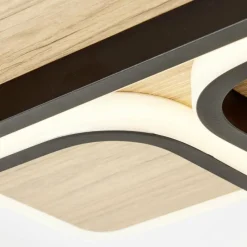 Luminaires Scandinaves-Luminaires Brilliant Plafonnier Brilliant Dennet LED Brun, Noir, 1 lumière