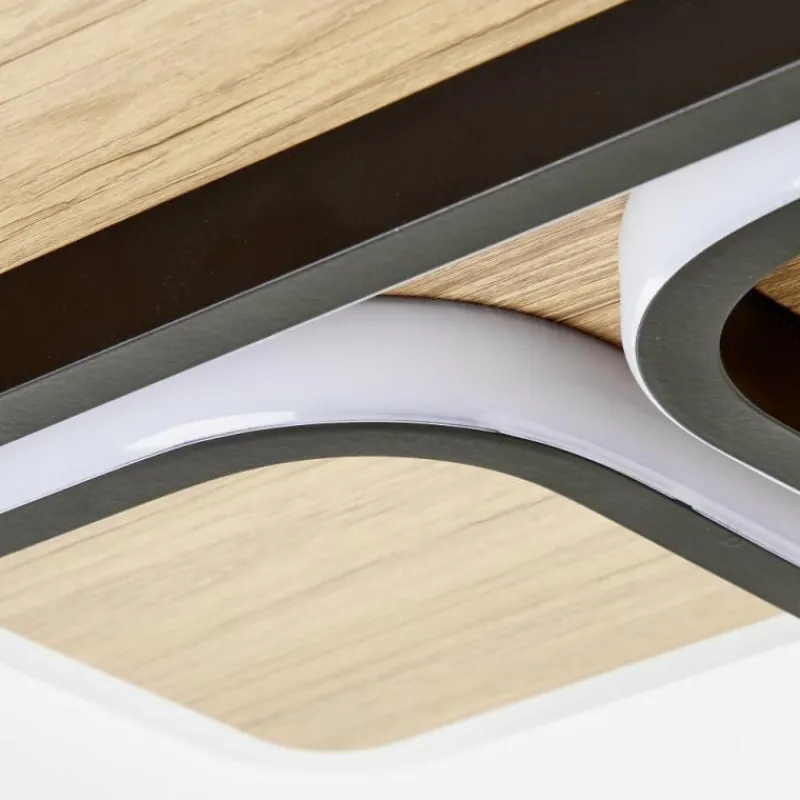 Luminaires Scandinaves-Luminaires Brilliant Plafonnier Brilliant Dennet LED Brun, Noir, 1 lumière