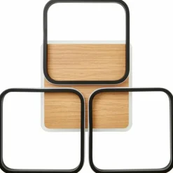 Luminaires Scandinaves-Luminaires Brilliant Plafonnier Brilliant Dennet LED Brun, Noir, 1 lumière