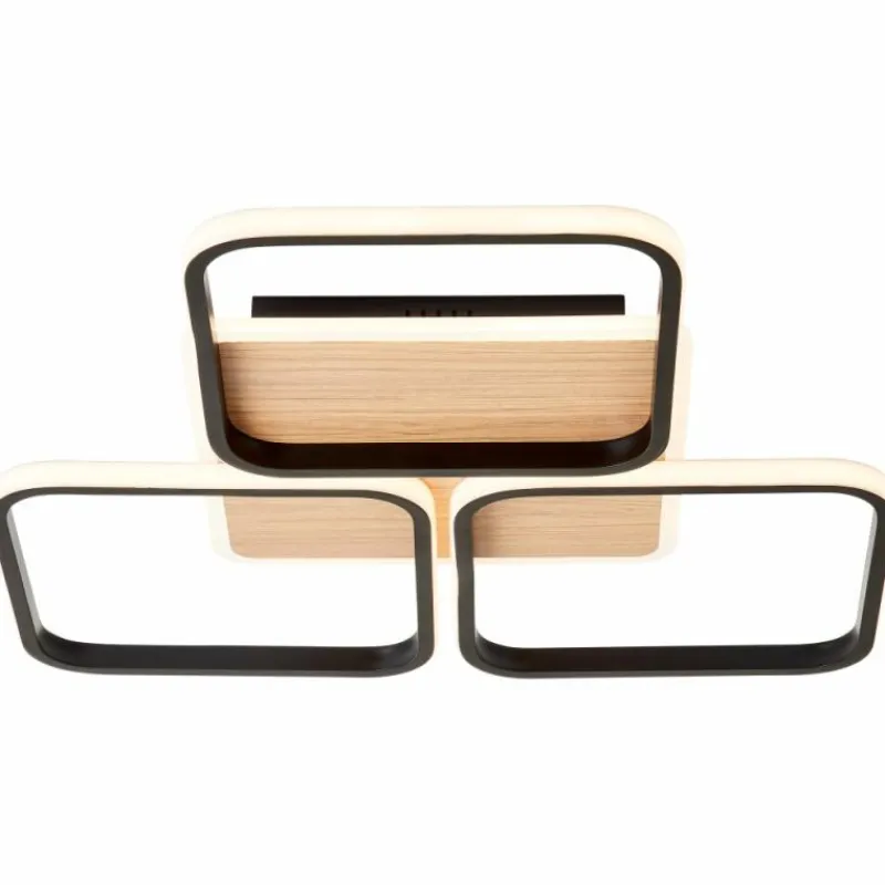 Luminaires Scandinaves-Luminaires Brilliant Plafonnier Brilliant Dennet LED Brun, Noir, 1 lumière