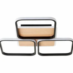 Luminaires Scandinaves-Luminaires Brilliant Plafonnier Brilliant Dennet LED Brun, Noir, 1 lumière