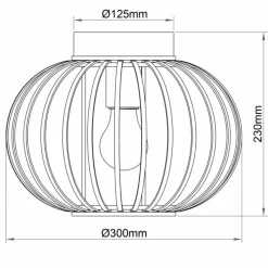 Luminaires Scandinaves-Luminaires Brilliant Plafonnier Brilliant Enca Noir, 1 lumière