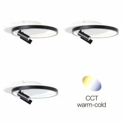 Luminaires Brilliant Plafonnier Brilliant Eunomia LED Noir, Blanc, 1 lumière* Éclairage Led