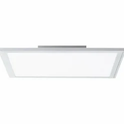 Luminaires Brilliant Plafonnier Brilliant Flat LED Argenté, 1 lumière, Télécommandes* Éclairage Led